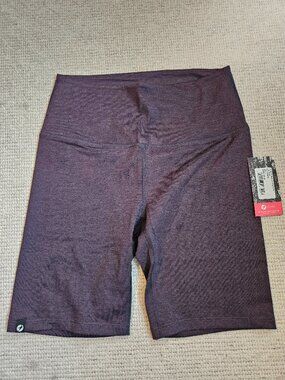 oiselle Herringbird Long Shorts Gray Black Size 4 NEW Bike Workout Running Small